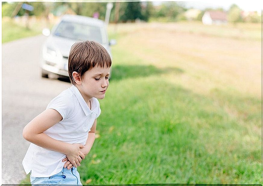 Avoid travel sickness in children