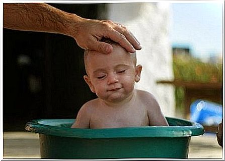 Child in the bathtub