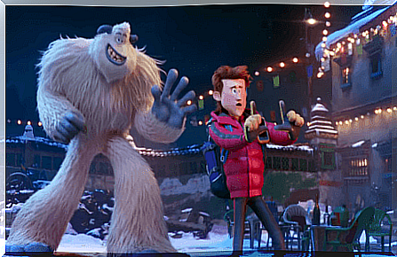 In Smallfoot, a yeti meets a friendly person