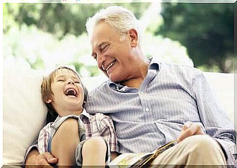 Slave grandparent syndrome - grandfather with grandson