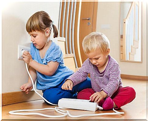 Never leave a charging cable unused in the socket.  Your child could put it in their mouth.